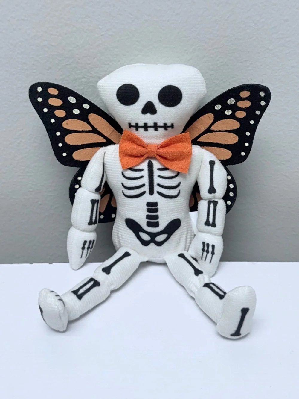 Soft Figural Skeleton Butterfly Plush with Orange Bow Target Bullseye 2026
